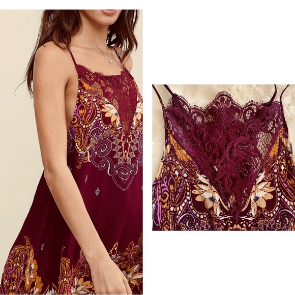 Free People “Who’s Sorry Now” print slip dress - Picture 3 of 11